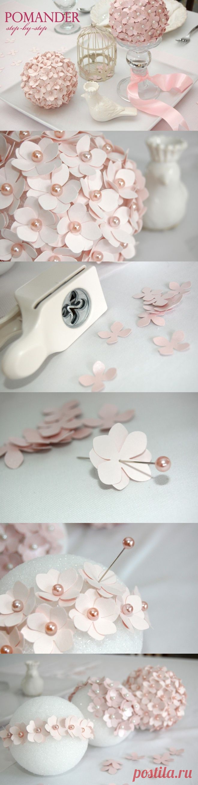 DIY Darling Pomander Flower Ball | www.FabArtDIY.com
