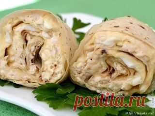 Рулеты из лаваша с курицей и плавленым сырком  Домашние секреты | Рецепты, семья, здоровье | ВКонтакте