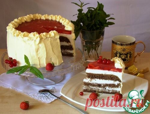 Торт с зефирным кремом - кулинарный рецепт