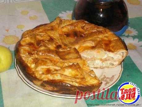 Пирог из лаваша с сыром