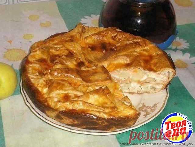 Пирог из лаваша с сыром