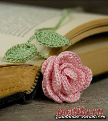 Закладки для книжки — цветы крючком | Handmade-Paradise