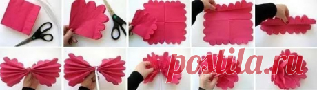 Как сделать из бумажных салфеток цветы своими руками для начинающих