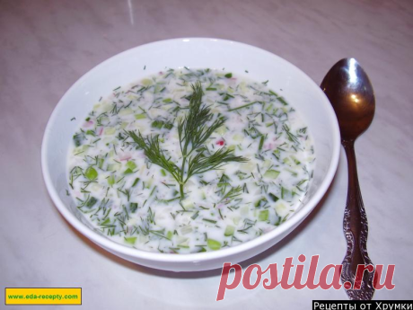 Окрошка на тане или айране