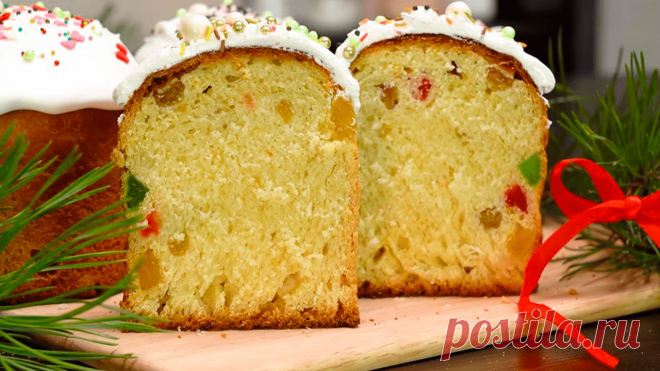 Пасхальный кулич без замеса теста - мягкий, сладкий, влажный - 1001 рецепт Тесто получается невероятно нежным, сочным и насыщенным, а куличики сами по себе очень вкусные. Они долго не подсыхают и быстро съедаются. Этот рецепт станет одним из самых любимых. Если вы еще не пробовали испечь кулич без замеса теста - рекомендуем попробовать