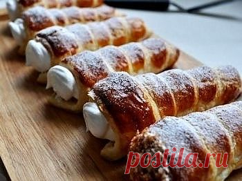Рецепт - Трубочки с белковым кремом. Как приготовить в домашних условиях быстро и вкусно. Фото рецепта