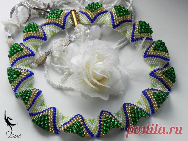 Колье *Le Printemps* | biser.info - всё о бисере и бисерном творчестве