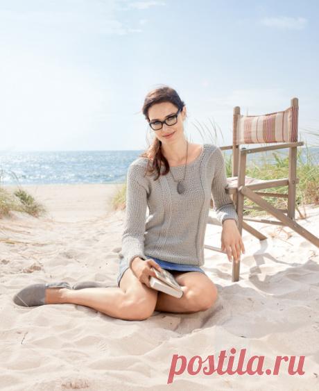 Пуловер серого цвета: схема вязания, подробная инструкция, описание на сайте «Люди вяжут»