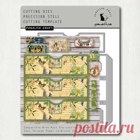 Panalisacraft карманные трафареты для вырезания выдвижных ящиков для «сделай сам» скрапбукинга/альбома декоративное тиснение «сделай сам» бумажные карты - купить по выгодной цене | AliExpress