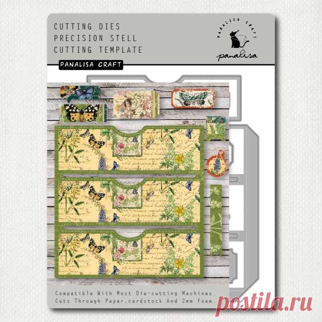 Panalisacraft карманные трафареты для вырезания выдвижных ящиков для «сделай сам» скрапбукинга/альбома декоративное тиснение «сделай сам» бумажные карты - купить по выгодной цене | AliExpress