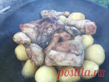 Готовим курицу с картошкой так, что мать родная не узнаёт: необычный, но очень вкусный способ | Гастрономическая Шизофрения | Яндекс Дзен