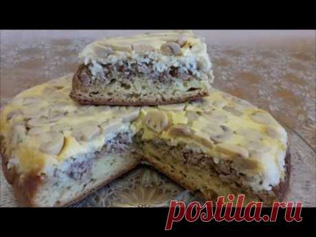 Вкусный и простой рецепт ПИРОГА на КЕФИРЕ   ПИРОГ ПЕРЕВЁРТЫШ pie