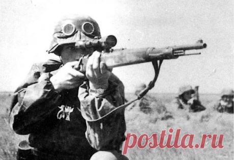 Бруно Суткус входил в тройку лучших снайперов вермахта. Его называли «охотником на красных комиссаров». На счету снайпера числилось 209 подтвержденных убийств. По окончанию войны он попал в советский плен, однако, по воле случая, не был расстрелян