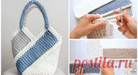 Tutorial de crochê de bolsa bonita - Tutoriais e mais