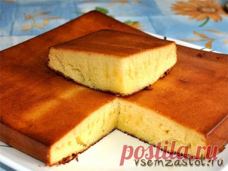 Бисквит на сгущенном молоке » Всем За Стол!