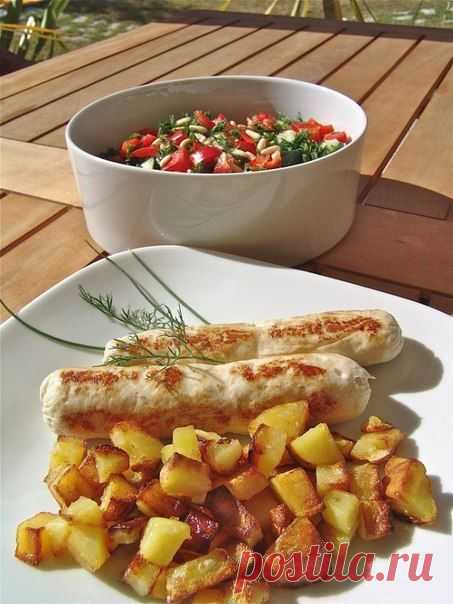 Нежные домашние сосиски из куриного филе / Свежие рецепты