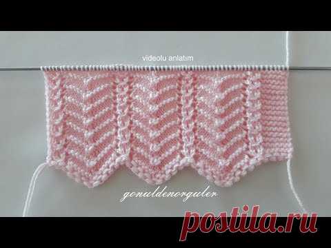 En Güzel Zikzak Örgü Modeli Bayan Yelek Örneği (259) Zig Zag Knitting Patterns