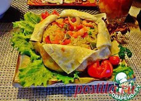 Рис с овощами и креветками - кулинарный рецепт