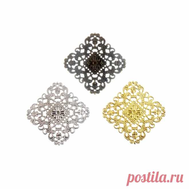Квадратные соединители фурнитуры для украшений, 40x40 мм, 10 шт | AliExpress