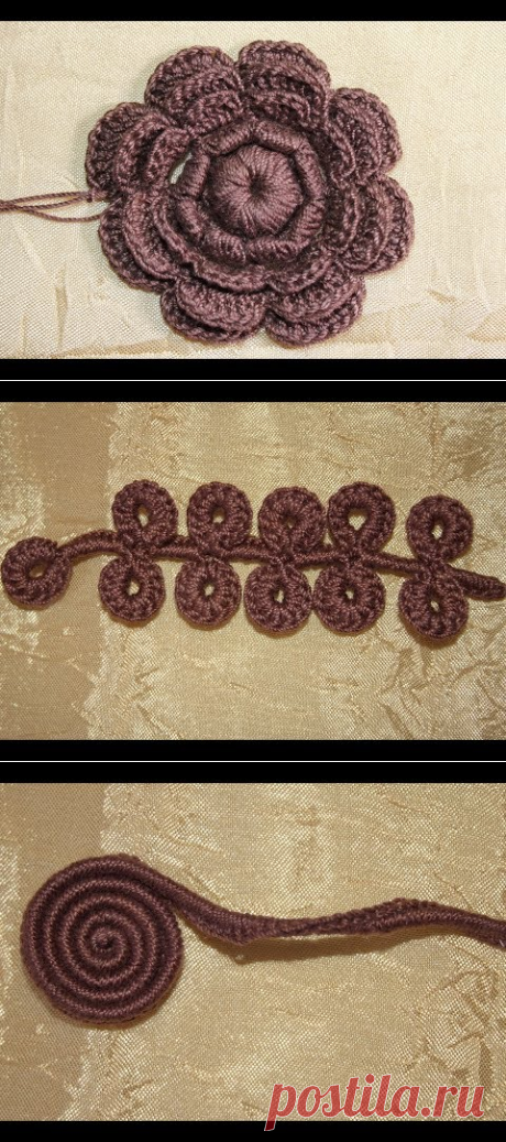 Многослойный цветок для коричневого платья - YouTube