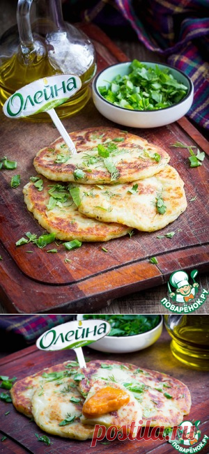 Постные картофельные лепешки с зеленью - кулинарный рецепт