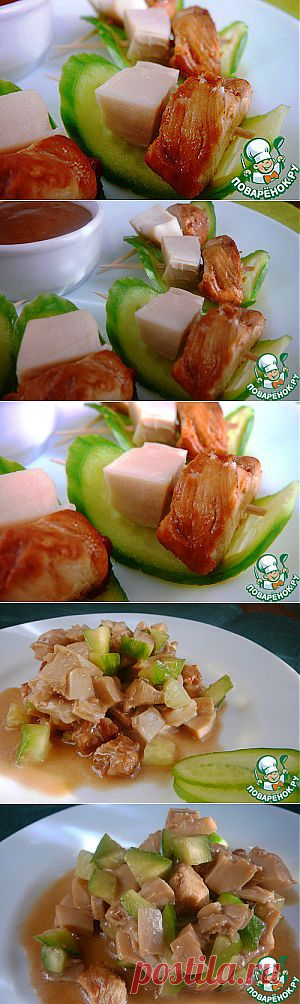 Салат-закуска под соусом "Суши-бар" - кулинарный рецепт
