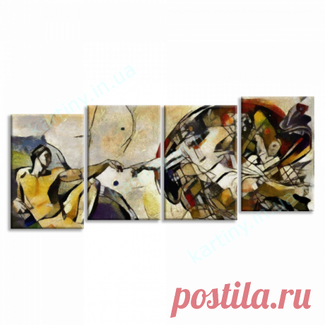 Модульная картина Сотворение Адама - альтернативная репродукция купить в Киеве, цена в Украине | Kartiny