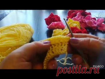 МАСТЕР-КЛАСС# по вязанию # открытых розочек #1 часть#