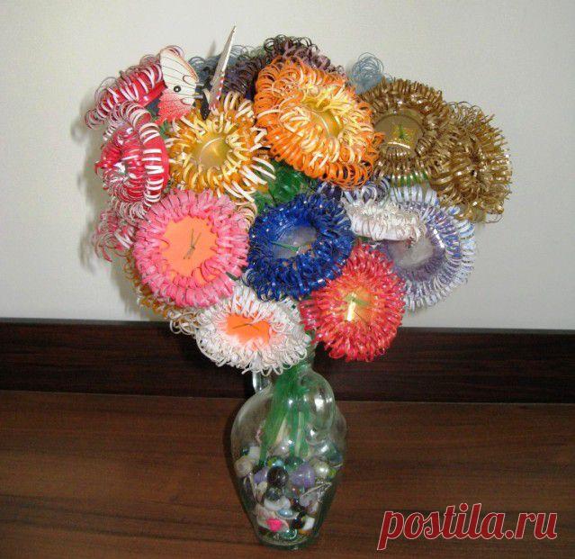 Цветы из пластиковых бутылок