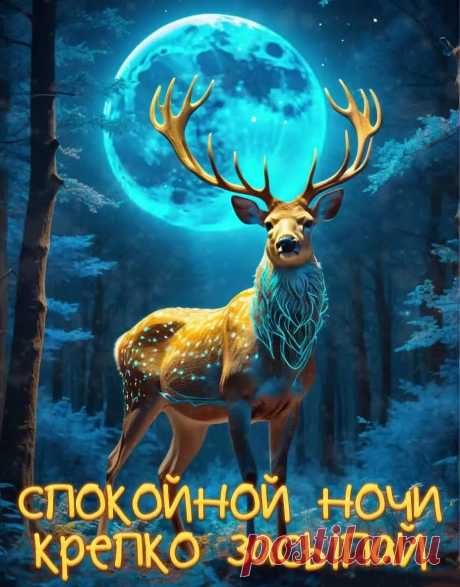 Картинка спокойной ночи крепко засыпай