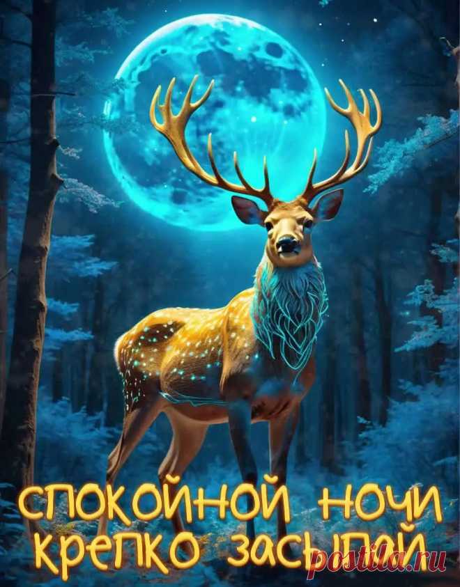 Картинка спокойной ночи крепко засыпай