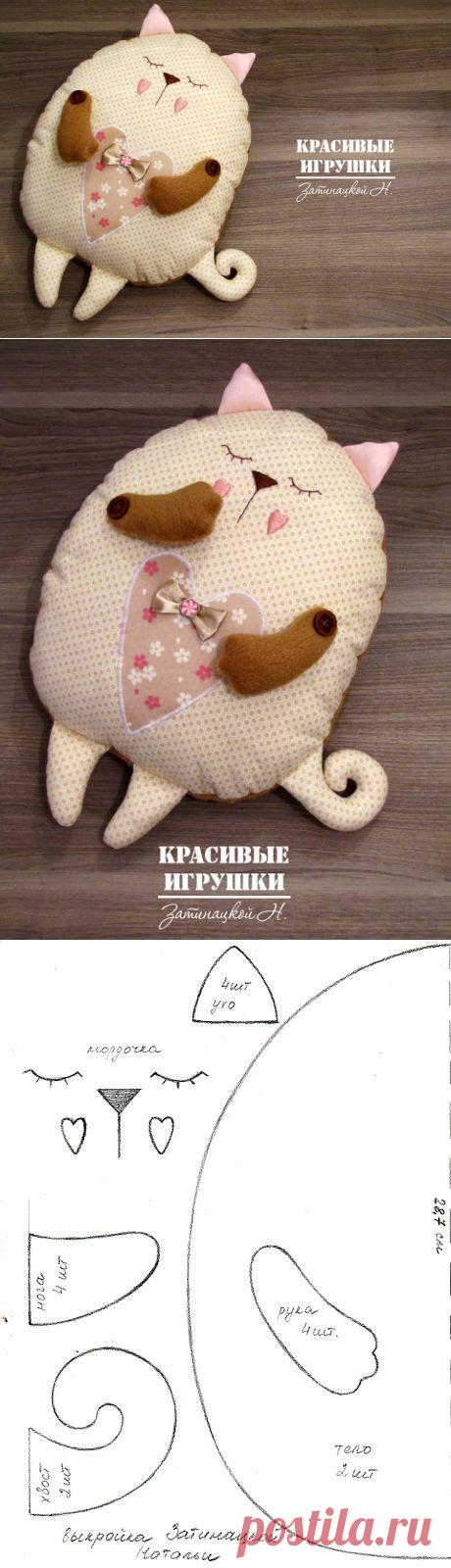 Мастер класс по пошиву кота подушки / Мир игрушки / Разнообразные игрушки ручной работы