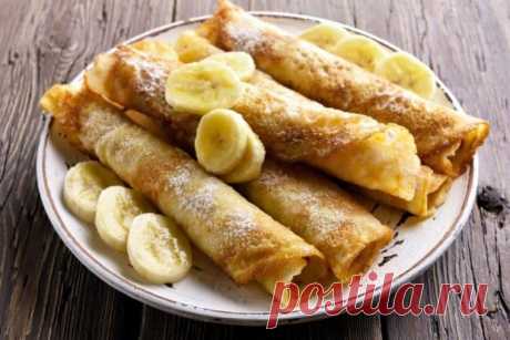 Блины на кефире с бананом – простой и вкусный рецепт, как приготовить пошагово
