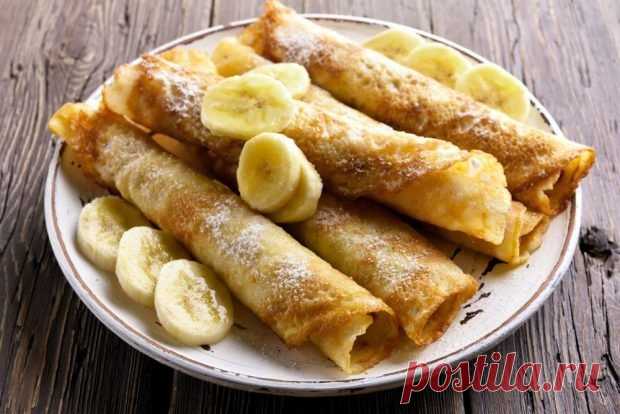 Блины на кефире с бананом – простой и вкусный рецепт, как приготовить пошагово