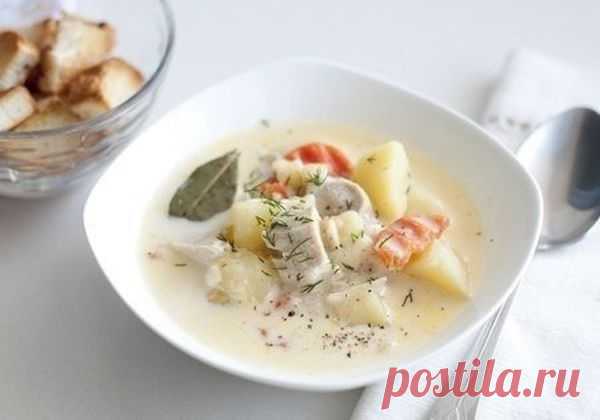 Сырный суп с курицей