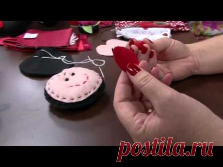 Mulher.com 15/10/2014 - Casal Joaninha Feltro por Jo Cruz - Parte 1