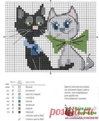Gatos en punto de cruz (6)