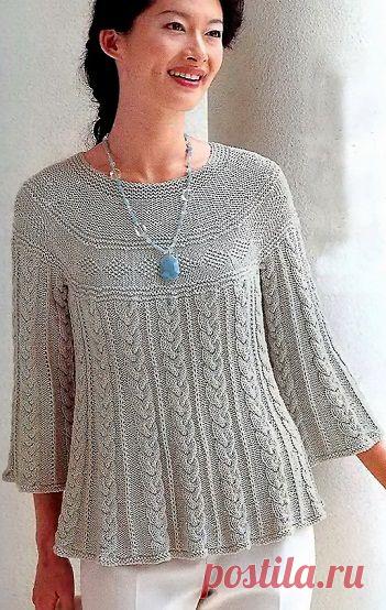 ВЯЗАНИЕ ТУНИКИ СПИЦАМИ.