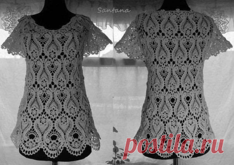 Изумительный узор для самой нарядной блузки . Милая Я