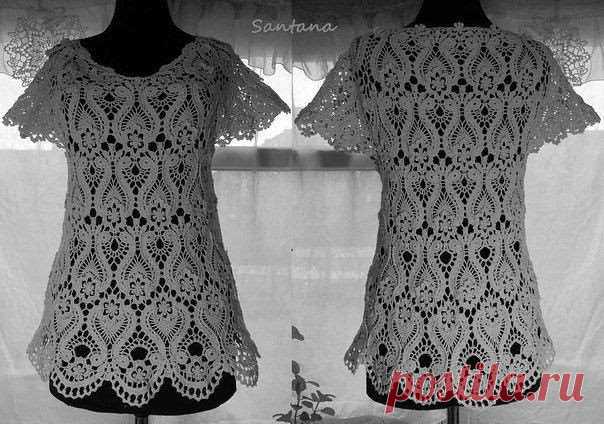 Изумительный узор для самой нарядной блузки . Милая Я