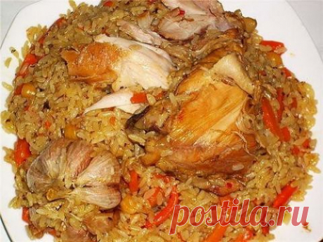 Узбекский плов с курицей. Фото-рецепт