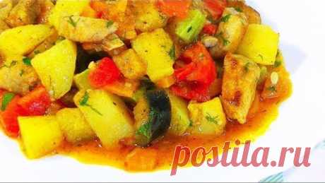 Яркое Овощное РАГУ – Хит Сезона!! Кабачки, баклажаны, картофель и мясо.