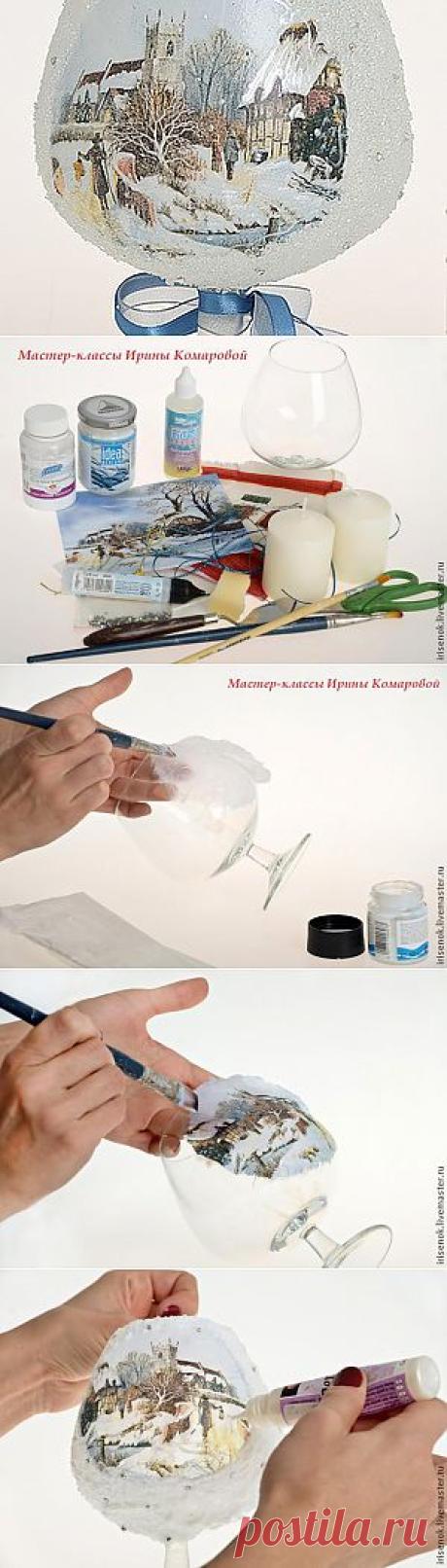 Подсвечник "Зимняя сказка" - Ярмарка Мастеров - ручная работа, handmade