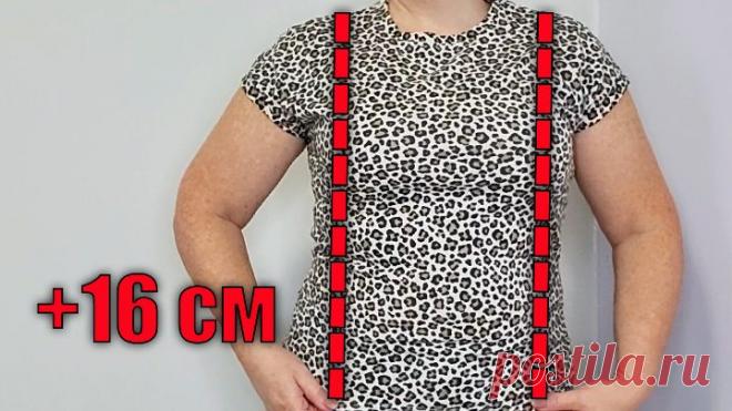 Советские хозяйки знали хитрость, как добавить к футболке 16 см — проверила сама!