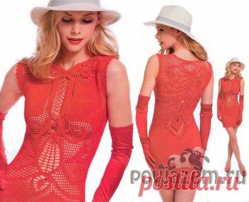 Изящное платье крючком