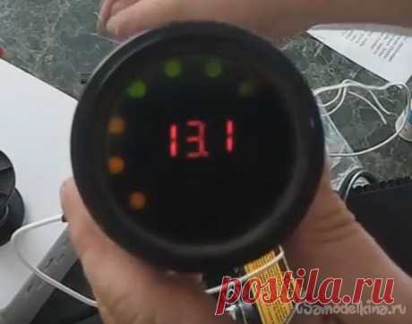 Вольтметр на LM3914 из часов от ваз 2106