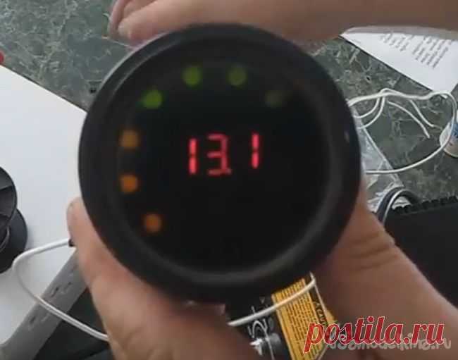 Вольтметр на LM3914 из часов от ваз 2106