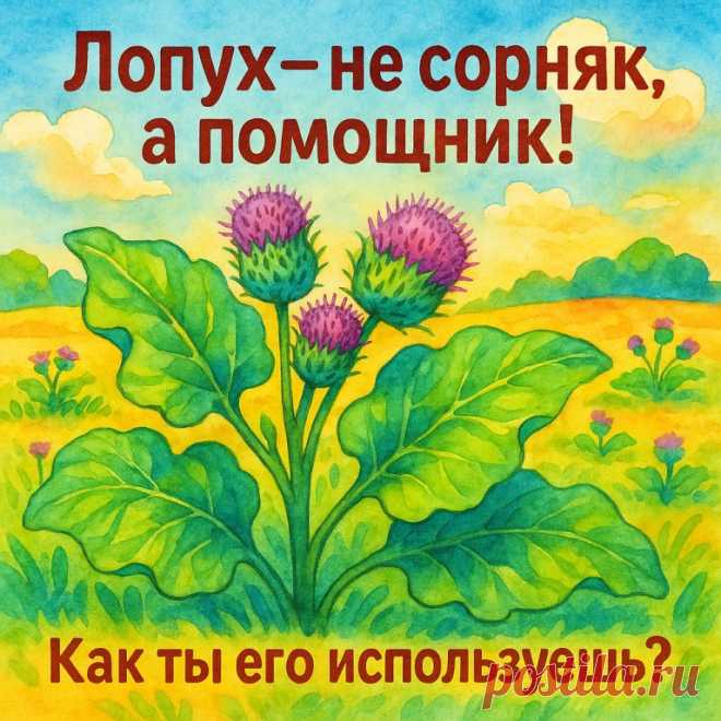 🌿 Лопух — не сорняк, а помощник! Как использовать его в быту и на... | Интересный контент в группе НАРОДНЫЕ СЕКРЕТЫ