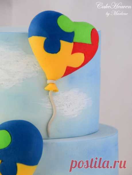 #SugarArt4Autism #AutismSweets - Cakes to raise Awareness - Cake by CakeHeaven by Marlene - CakesDecor