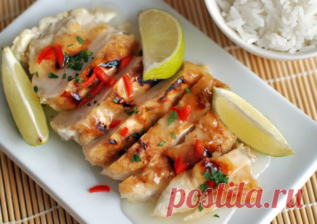 Курица с лимонным соусом